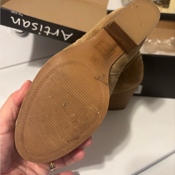Artisan Camel Suede Ankle Booties - Picture 4 of 4